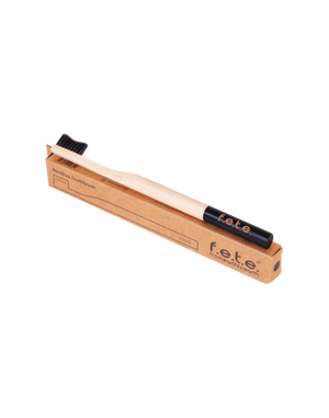 Bamboo Toothbrush Medium Black(f.e.t.e)