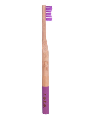 Bamboo Toothbrush Medium Purple(f.e.t.e)