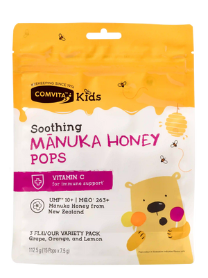 Comvita Kids Soothing Manuka Honey 15 Pops