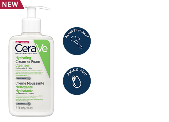 CeraVe Hydrating Cream-to-Foam Cleanser 236ml