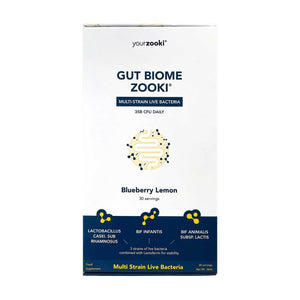 Gut Biome Zooki Blueberry Lemon 30s