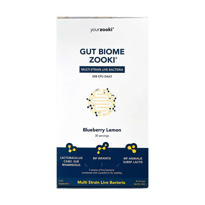 Gut Biome Zooki Blueberry Lemon 30s