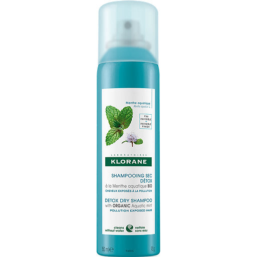 Klorane Detox Dry Shampoo with Organic Aquatic Mint 150ml