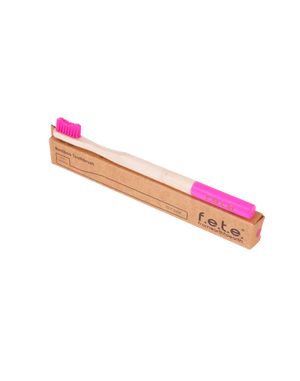 Bamboo Toothbrush Firm pink(f.e.t.e)