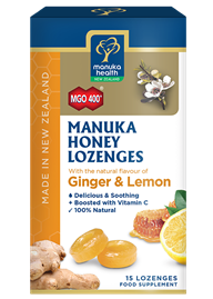 Manuka Honey with Ginger & Lemon Lozenges