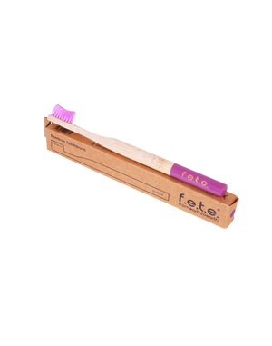 Bamboo Toothbrush Medium Purple(f.e.t.e)