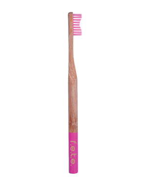 Bamboo Toothbrush Firm pink(f.e.t.e)