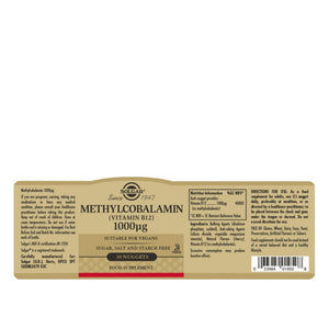 Solgar Methylcobalamin 1000mcg Nuggets 30