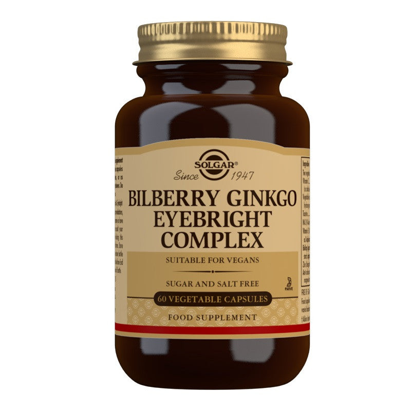 Solgar Bilberry Ginkgo Eyebright Complex Vegicaps 60