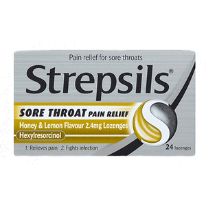Strepsils Sore Throat Pain Relief ( Honey and Lemon )
