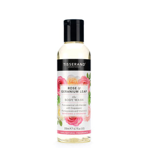 Tisserand Rose and Geranium Leaf Body Wash 200ml