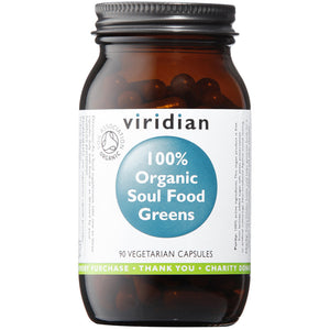 Viridian Soul Food Greens Veg Caps Organic 90